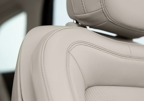 Fine craftsmanship is shown through a detailed image of front-seat stitching. | Lincoln Cosmos Demo in Derwood MD